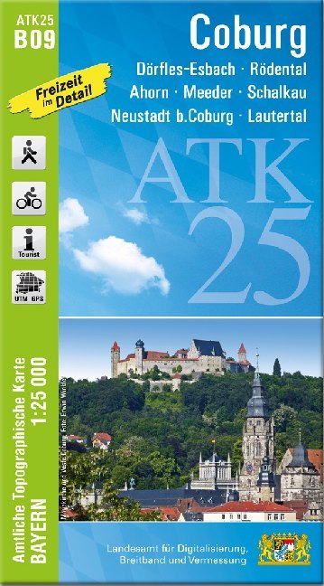 ATK25-B09 Coburg (Amtliche Topographische Karte 1:25000) main product photo