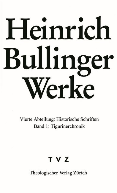 Historische Schriften, Tigurinerchronik main product photo