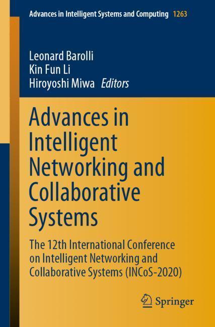Advances in Intelligent Networking and Collaborative Systems main product photo