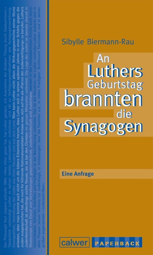 An Luthers Geburtstag brannten die Synagogen main product photo