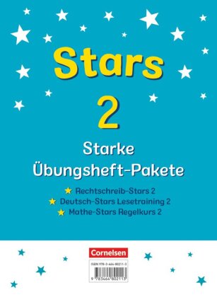 STARS - starke Übungshefte - Übungsheftpakete Deutsch und Mathematik - 2. Schuljahr Übungshefte im Paket mit Lösungen - Rechtschreib-Stars, Deutsch-Stars Lesetraining und Mathe-Stars Regelkurs