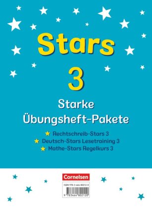 STARS - starke Übungshefte - Übungsheftpakete Deutsch und Mathematik - 3. Schuljahr Übungshefte im Paket mit Lösungen - Rechtschreib-Stars, Deutsch-Stars Lesetraining und Mathe-Stars Regelkurs