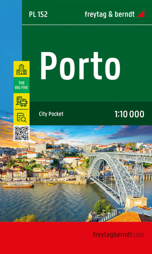 Porto, Stadtplan 1:15.000, freytag & berndt main product photo