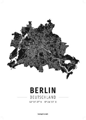 Berlin, Designposter, Hochglanz-Fotopapier