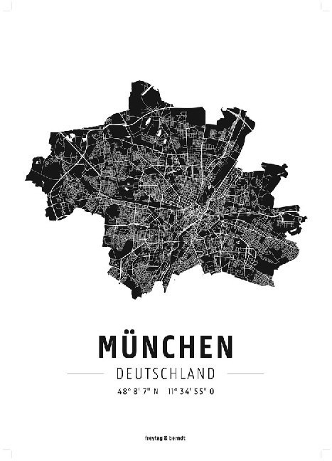 München, Designposter, Hochglanz-Fotopapier main product photo