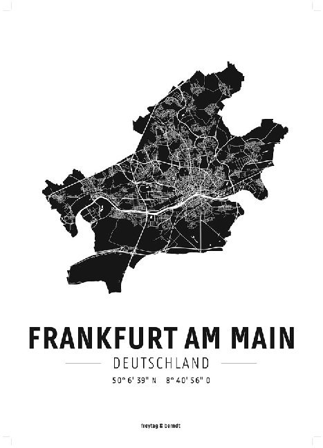 Frankfurt am Main, Designposter, Hochglanz-Fotopapier main product photo