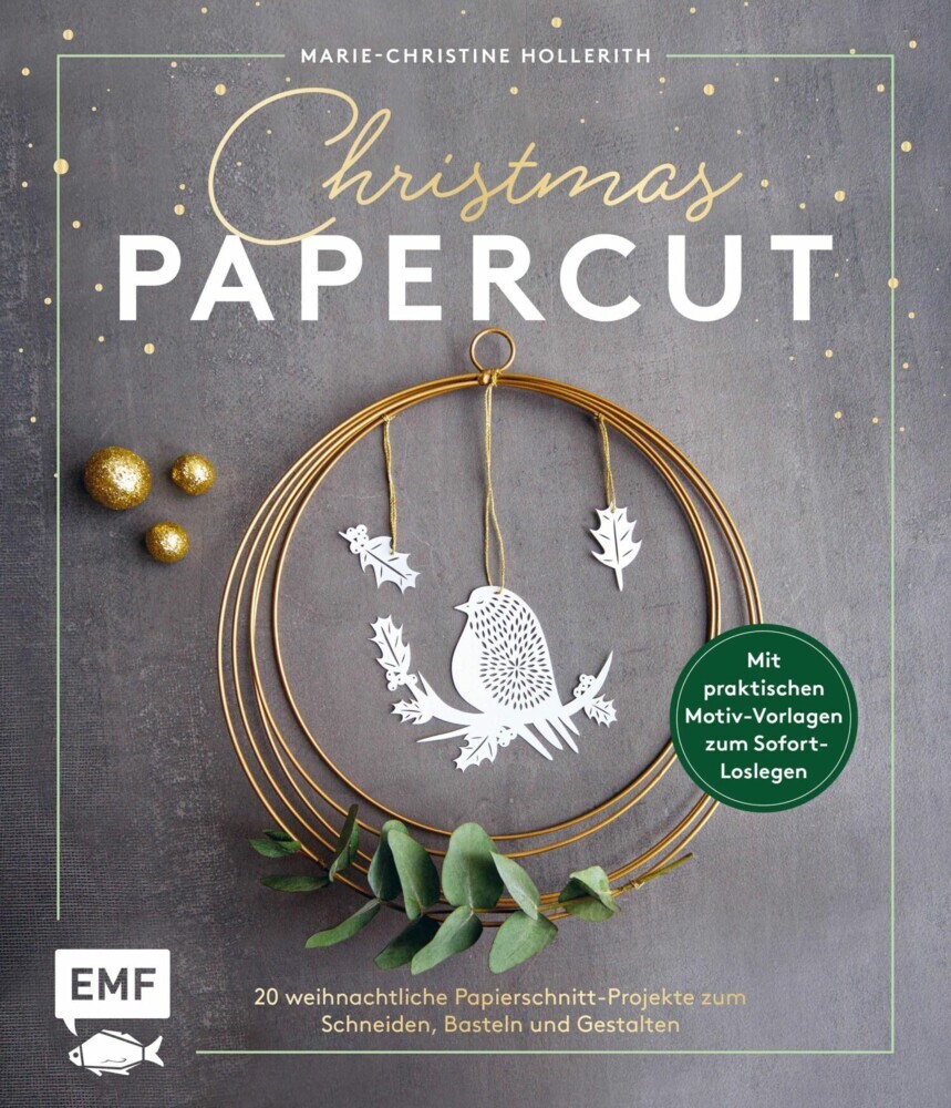 Christmas Papercut - Weihnachtliche Papierschnitt-Projekte zum Schneiden, Basteln und Gestalten main product photo