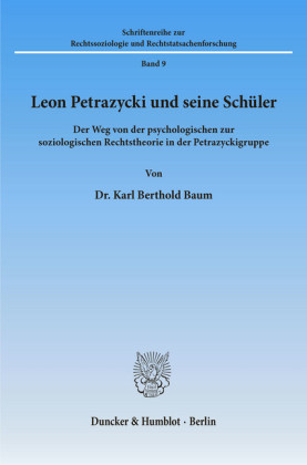 Leon Petrazycki und seine Schüler.