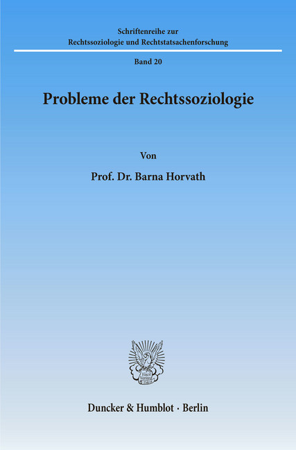 Probleme der Rechtssoziologie. main product photo