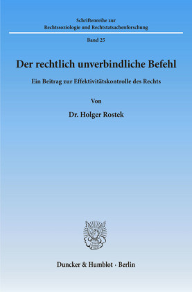 Der rechtlich unverbindliche Befehl.