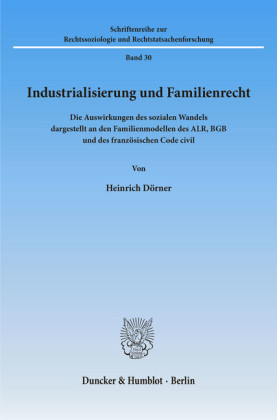 Industrialisierung und Familienrecht.