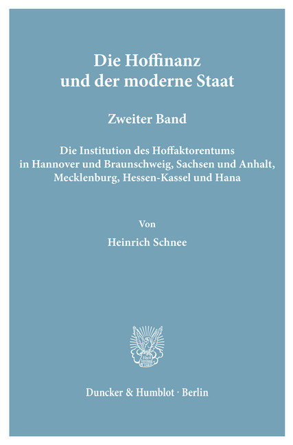Die Hoffinanz und der moderne Staat. main product photo