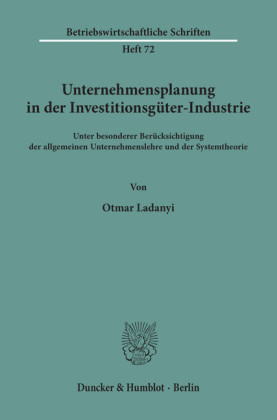 Unternehmensplanung in der Investitionsgüter-Industrie.