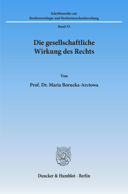 Die gesellschaftliche Wirkung des Rechts. main product photo