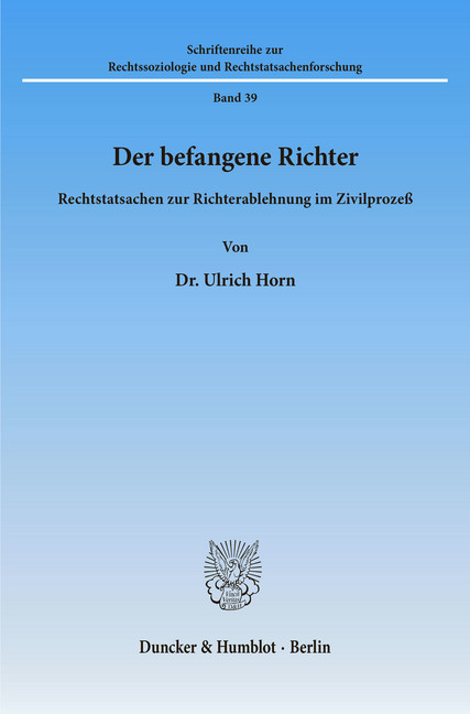 Der befangene Richter. main product photo