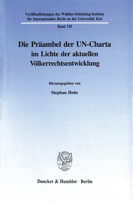 Die Präambel der UN-Charta im Lichte der aktuellen Völkerrechtsentwicklung. main product photo