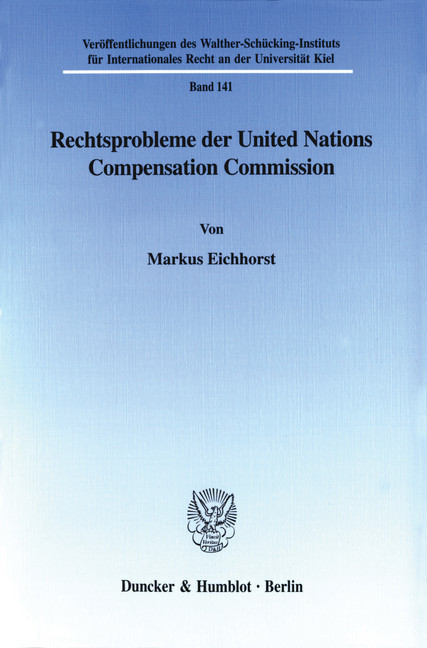 Rechtsprobleme der United Nations Compensation Commission. main product photo