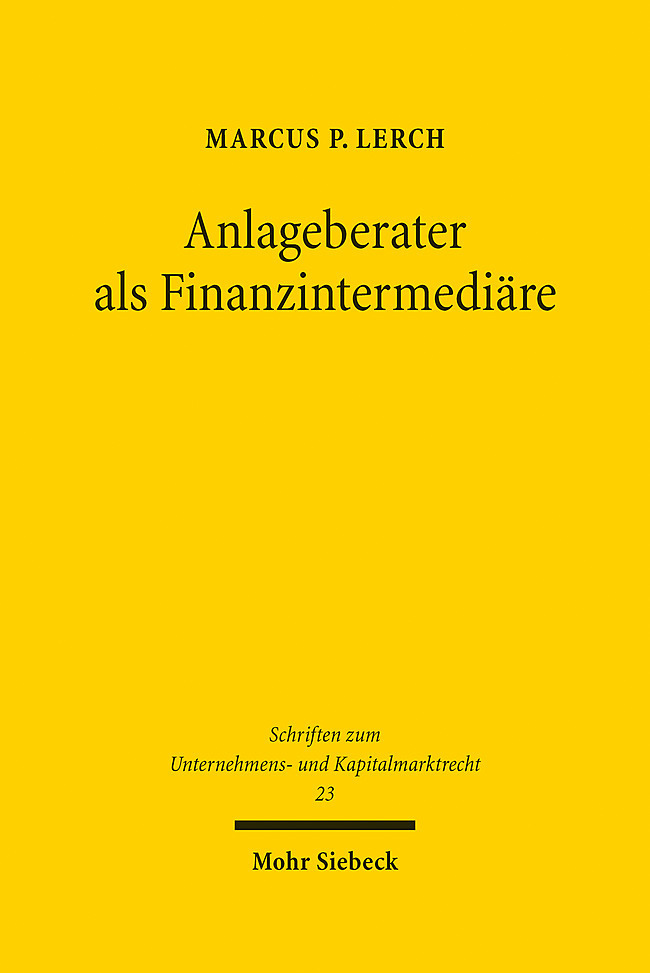 Anlageberater als Finanzintermediäre main product photo