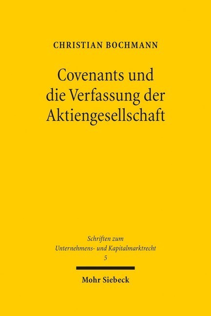Covenants und die Verfassung der Aktiengesellschaft main product photo