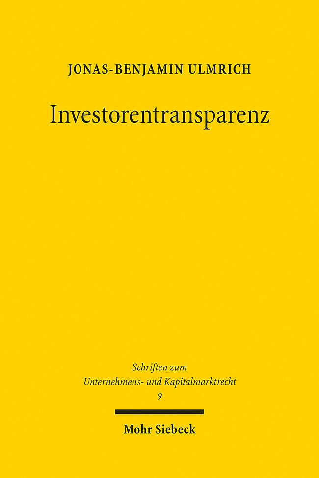 Investorentransparenz main product photo
