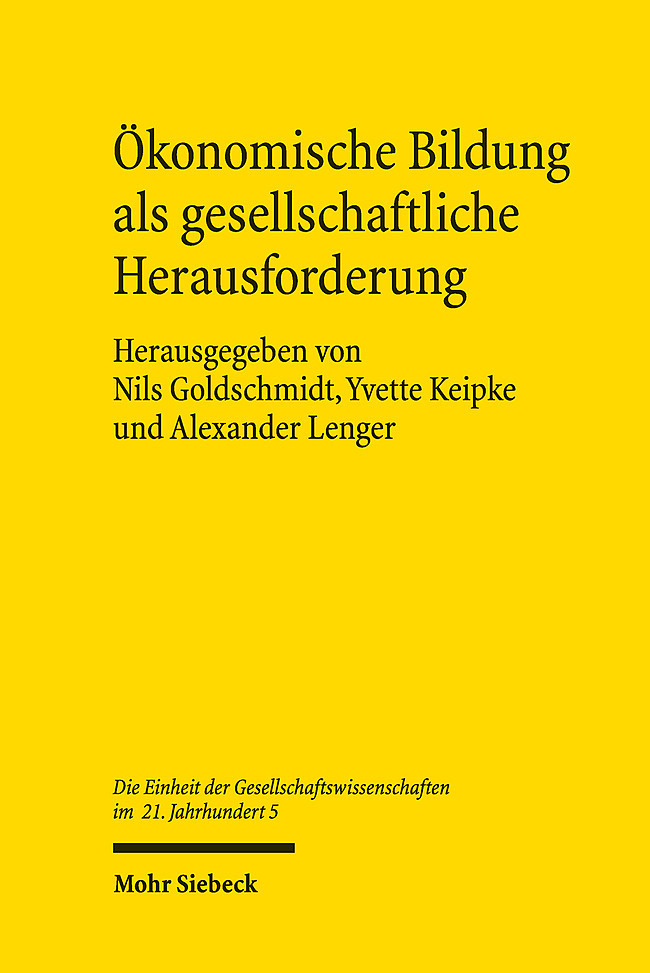 Ökonomische Bildung als gesellschaftliche Herausforderung main product photo