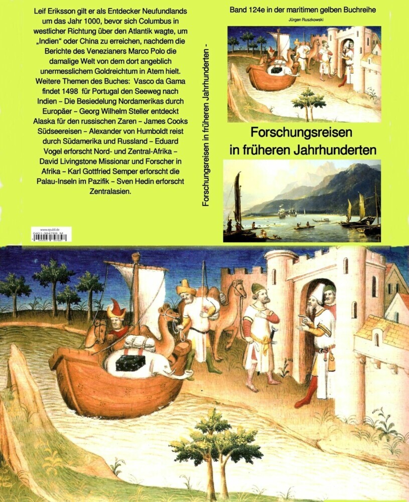 Forschungsreisen in früheren Jahrhunderten - Band 124 in der maritimen gelben Buchreihe bei Jürgen Ruszkowski main product photo