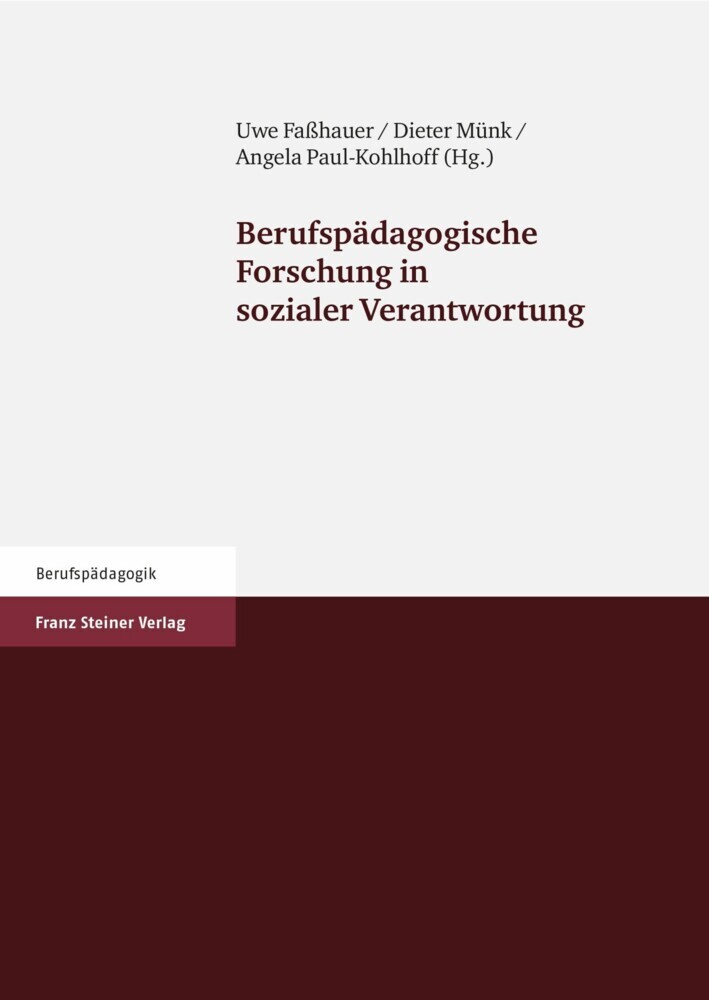 Berufspädagogische Forschung in sozialer Verantwortung main product photo