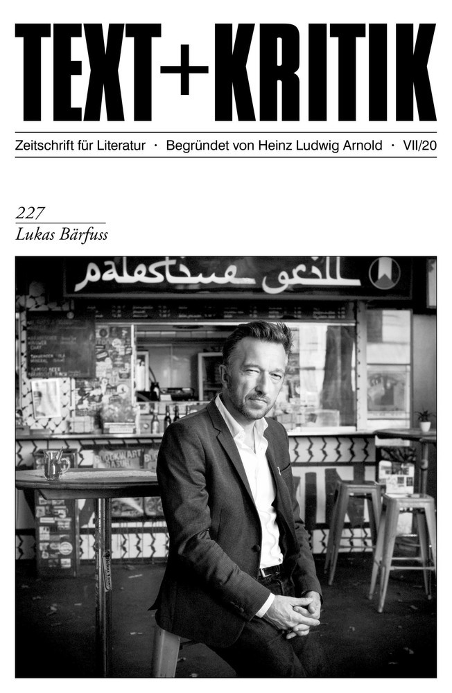 TEXT + KRITIK 227 - Lukas Bärfuss main product photo