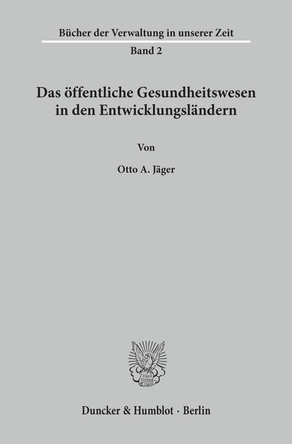 Das öffentliche Gesundheitswesen in den Entwicklungsländern. main product photo
