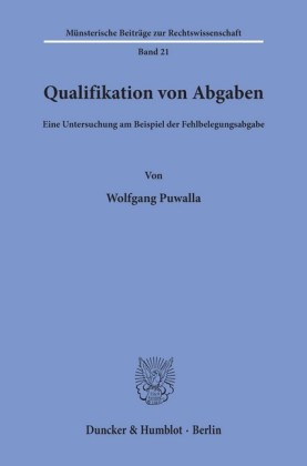 Qualifikation von Abgaben.