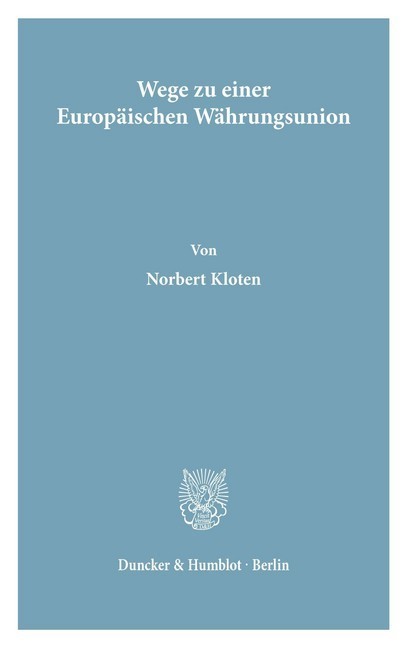 Wege zu einer Europäischen Währungsunion. main product photo