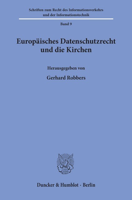 Europäisches Datenschutzrecht und die Kirchen. main product photo