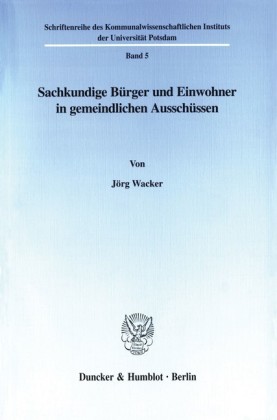 Sachkundige Bürger und Einwohner in gemeindlichen Ausschüssen.