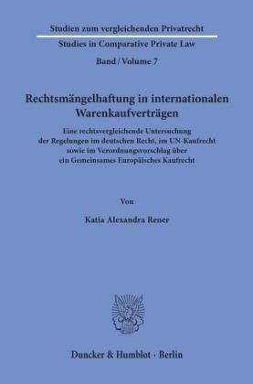 Rechtsmängelhaftung in internationalen Warenkaufverträgen.