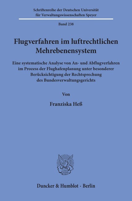Flugverfahren im luftrechtlichen Mehrebenensystem. main product photo