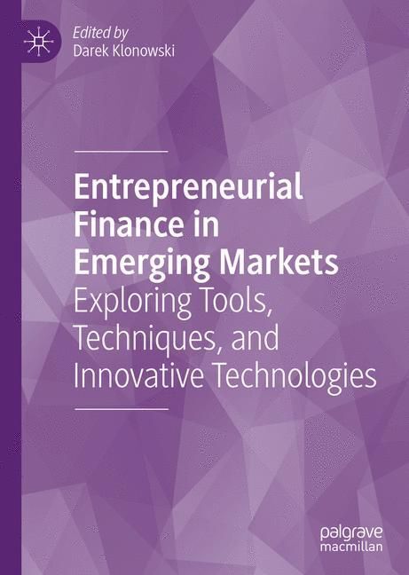 Entrepreneurial Finance in Emerging Markets main product photo