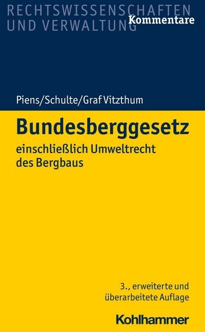Bundesberggesetz main product photo