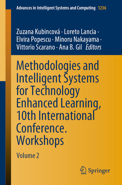 Methodologies and Intelligent Systems for Technology Enhanced Learning, 10th International Conference. Workshops main product photo