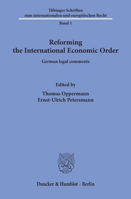 Reforming the International Economic Order. main product photo
