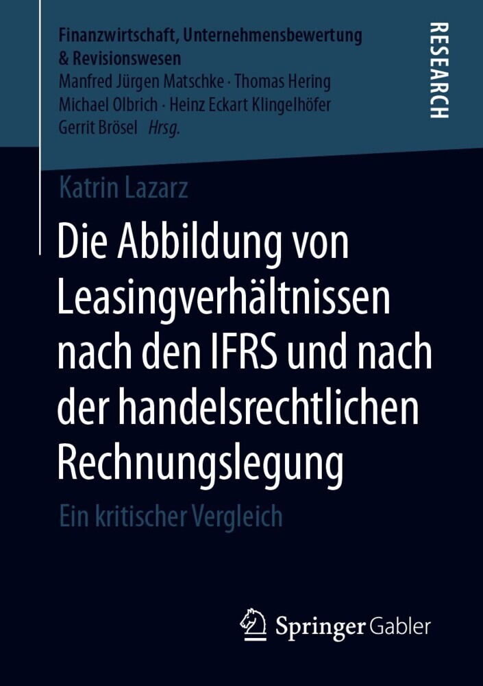 Die Abbildung von Leasingverhältnissen nach den IFRS und nach der handelsrechtlichen Rechnungslegung main product photo