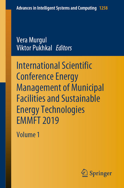 International Scientific Conference Energy Management of Municipal Facilities and Sustainable Energy Technologies EMMFT 2019 main product photo