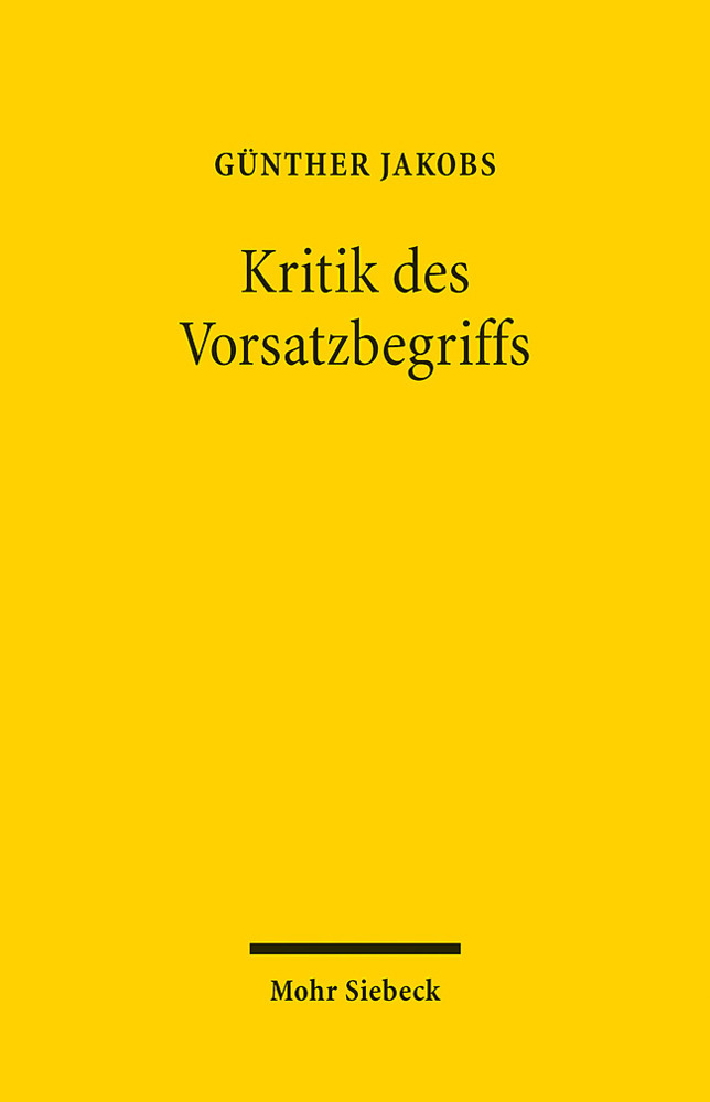 Kritik des Vorsatzbegriffs main product photo