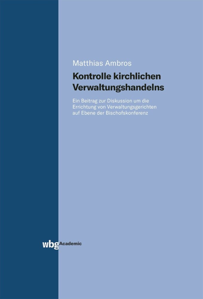 Kontrolle kirchlichen Verwaltungshandelns main product photo