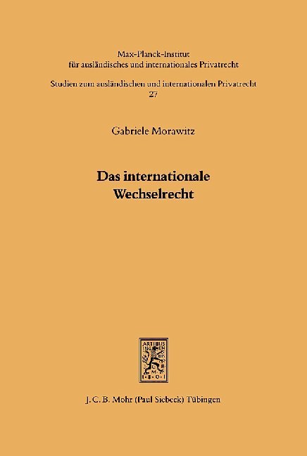 Das internationale Wechselrecht main product photo