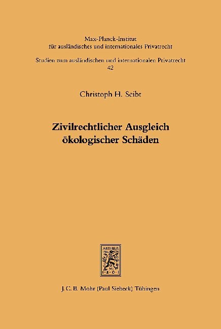 Zivilrechtlicher Ausgleich ökologischer Schäden main product photo