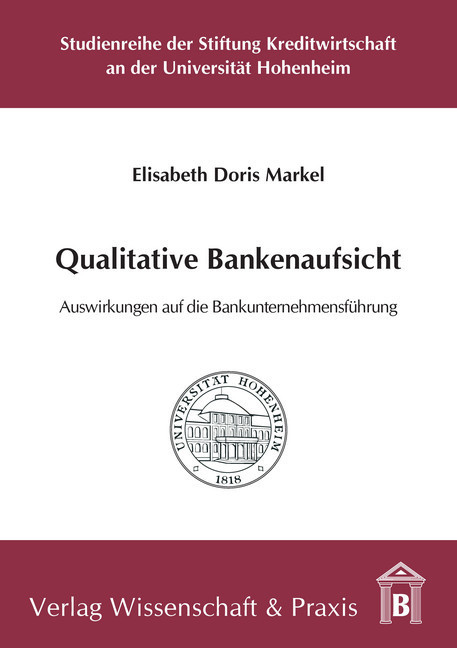 Qualitative Bankenaufsicht. main product photo