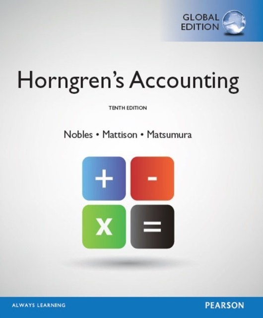 Horngren's Accounting, Global Edition main product photo