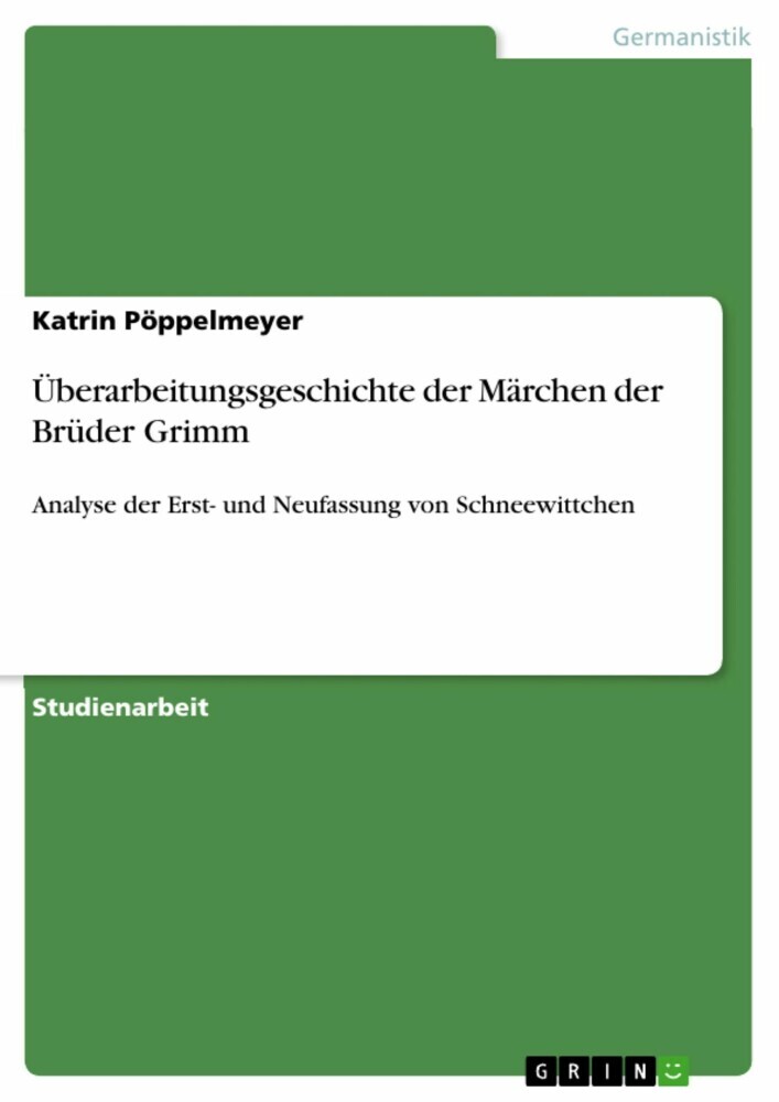 Überarbeitungsgeschichte der Märchen der Brüder Grimm main product photo