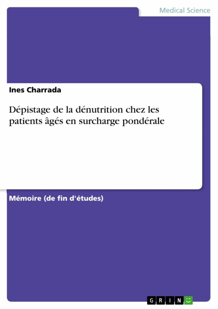 Dépistage de la dénutrition chez les patients âgés en surcharge pondérale main product photo