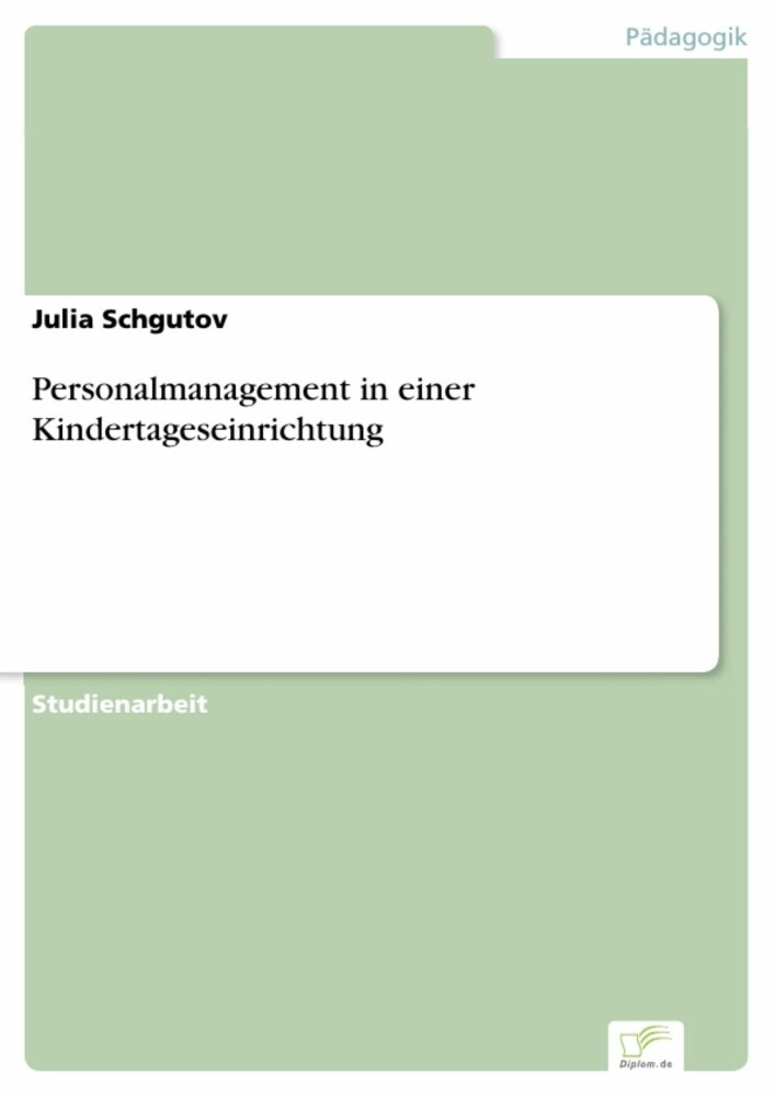 Personalmanagement in einer Kindertageseinrichtung main product photo